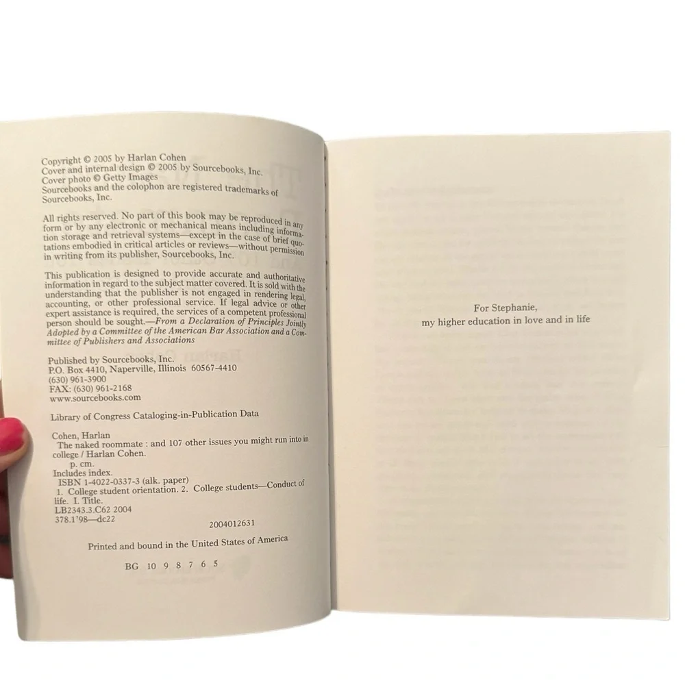 (Book) “The Naked Roommate: And 107 Other Issues You Might…,” By Harlan Cohen.